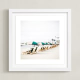 "San Diego Winter" - Art Print in sand by Dariela Cruz - Framed