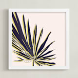 "Palm Study #1" - Art Print in blush by Cindy Lackey - Framed