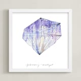 "February - Amethyst" - Art Print in Amethyst by Naomi Ernest - Framed