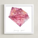 "January - Garnet" - Art Print in Garnet by Naomi Ernest - Framed