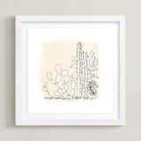 "my cactus garden" - Art Print in Garden by Qing Ji - Framed