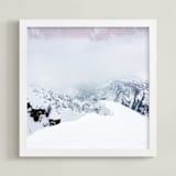 "Targhee Ridge" - Art Print in Fog by Gaucho Works - Framed