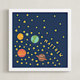 "space case" - Personalized Art Print in Classic Solar by Betsy Siber - Framed