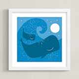 "midnight splash" - Art Print in ocean by Angela Thompson - Framed