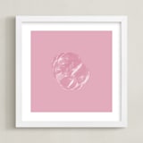 "Sargasso" - Art Print in Bubblegum Pink by Lynann Colligan - Framed