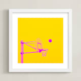 "Court Pop 3" - Art Print in Sugar Rush by Tania Medeiros - Framed