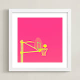 "Court Pop 2" - Art Print in Tutti Frutti by Tania Medeiros - Framed