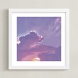 "Starburst Sky" - Art Print in lavender sky by Melissa Agular - Framed