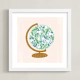 "Global Flor" - Art Print in mountain meadow by Marabou Design - Framed