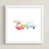"Car Art" - Art Print in Apple by Jan Dolby - Framed