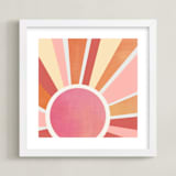 "ombre sun" - Art Print in Sunset by AlisonJerry - Framed