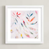 "Secret Heart" - Art Print in Rose by Kate Capone - Framed