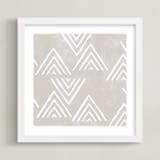 "The Mountain Top (Square)" - Art Print in Cement by Amber Barkley - Framed