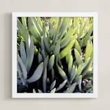 "Desert Glory" - Art Print in lemon lime by Amelia Gluba - Framed