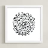 "irregular leaves4" - Art Print in white by Ramoncita - Framed
