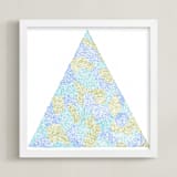 "From One End to the Other" - Art Print in Teal-Cobalt-Moss by studio SYLVO - Framed