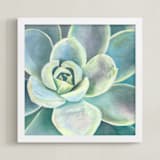 "Green Velvet" - Art Print in Mint by Hettie Roberts - Framed
