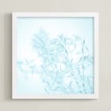 "Winter Grass II" - Art Print in Winter Blue by Johanna Phillips Huuva - Framed