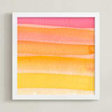 "Sun-Daze" - Art Print in Yolk by Sarah Johnson - Framed