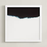 "The Plunge (left)" - Art Print in stark white by Amanda Phelps - Framed