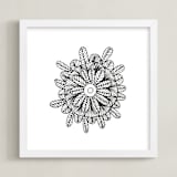 "irregular leaves5" - Art Print in white by Ramoncita - Framed