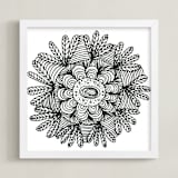 "irregular leaves" - Art Print in white by Ramoncita - Framed