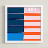 "Holding Space Three" - Art Print in Soft Pink by Katie Craig - Framed