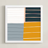 "Holding Space Six" - Art Print in Ochre by Katie Craig - Framed