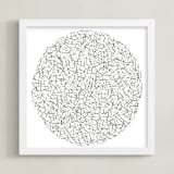 "Ritual" - Art Print in Charcoal by Stephanie Nowotarski - Framed