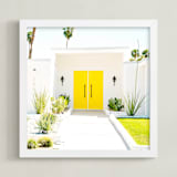 "Yellow Door" - Art Print in Sun by Shawna Urban - Framed