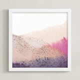 "Wildflower Blooms" - Art Print in fuchsia pink by Sadie Holden - Framed