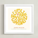 "Forever Sunshine" - Personalized Art Print in Goldenrod by Carrie ONeal - Framed