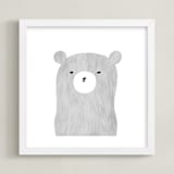 "furry bear" - Art Print in furry bear by Susanne Kasielke - Framed