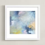 "Blissful Escape No. 1" - Art Print in Periwinkle by Julia Contacessi - Framed