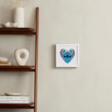 "Botanical Stitch" - Art Print in Surf by Jessie Steury - In a Room