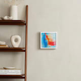"Dalliance" - Art Print in Blue Malibu by Artsy Canvas Girl Designs - In a Room