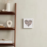 "Holiday Heart Snapshot Mix®: Framed Photo" - Framed Photo in White by Minted - In a Room