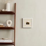 "Modern Square: Square Framed Photo" - Framed Photo in Cream by Ellen Schlegelmilch - In a Room