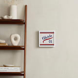 "Vintage Jersey - Navy/Red" - Personalized Art Print in Navy/Red by Jessie Steury - In a Room