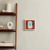 "Dinger Collection 3" - Personalized Art Print in Rust by Kamala Nahas - In a Room