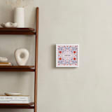 "Framed in Florals" - Personalized Art Print in Rose by Kristen Smith - In a Room