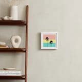 "Palm Tree Silhouette" - Art Print in sunshine by Cass Loh - In a Room