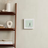 "Little Baby Zebra" - Art Print in Mint Green by Laura Mitchell - In a Room