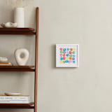 "ABC squares" - Art Print in Primary Red by Amy Hall - In a Room