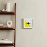 "Flyby" - Art Print in Yellow by Heather Deffense - In a Room