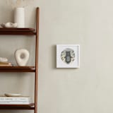 "Woodland - Bear" - Art Print in Blue Grey by Oma N. Ramkhelawan - In a Room