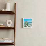 "Lone Rock" - Art Print in Ocean-green by NSMARK - In a Room
