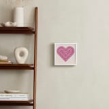 "Rainbow Heart Art" - Art Print in Plum by Amber Barkley - In a Room