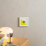 "Flyby" - Art Print in Yellow by Heather Deffense - In a Room