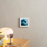 "Crashing Waves" - Art Print in Ocean Blue by Heather Young Art - In a Room